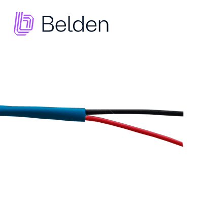 CABLE DE ALARMA CONTRA INCENDIOS BELDEN 5320UL D151000 / INTERIOR / AZUL / 2 CONDUCTORES / 18 AWG / SOLIDO / FORRO PVC / CMR - FPLR / BOBINA / 1,000 PIES 305 METROS - Miniatura 3