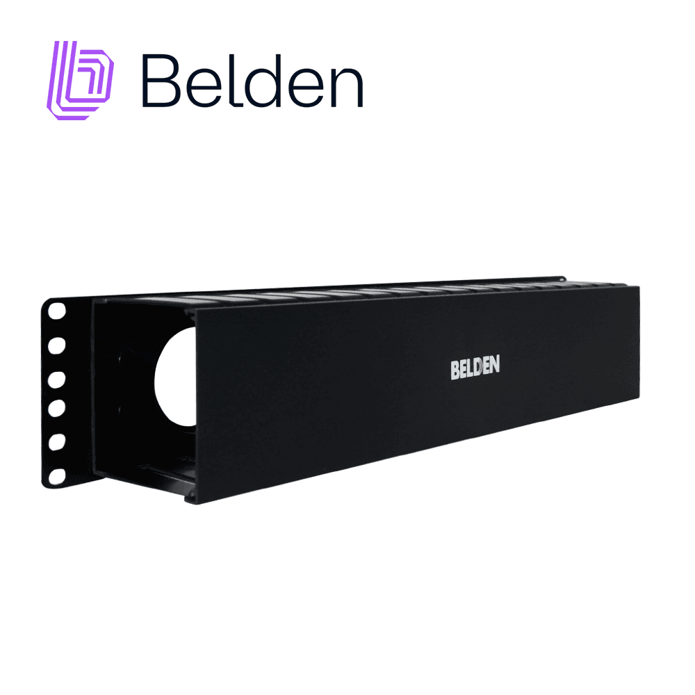 ORGANIZADOR HORIZONTAL BELDEN 9512-1902N / NEGRO / 2UR / CON TAPA - Miniatura 3