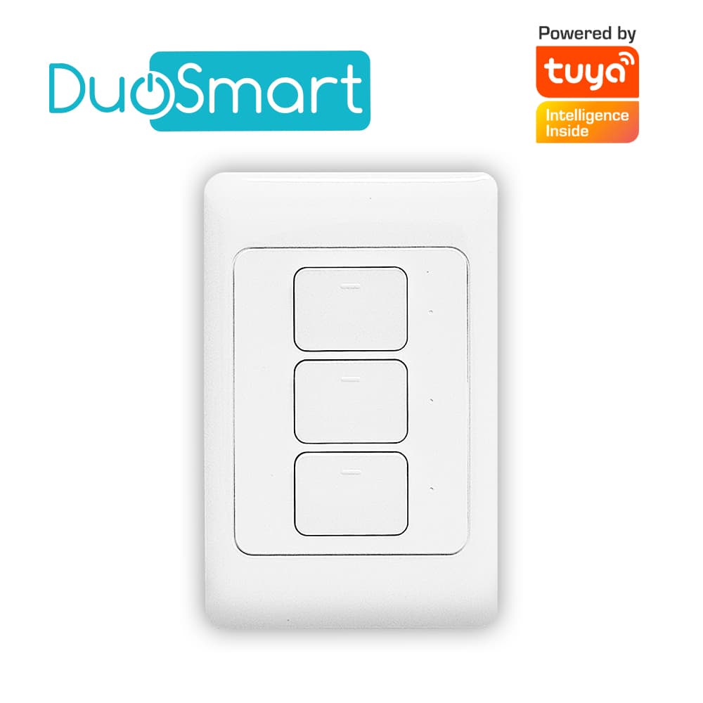 SWITCH APAGADOR WIFI 2.4 GHZ DUOSMART A30  DE 3 UNIDADES COMPATIBLE CON ALEXA Y GOOGLE HOME CON TEMPORIZADORES COMPATIBLE CON APP DUOSMART - Miniatura 2