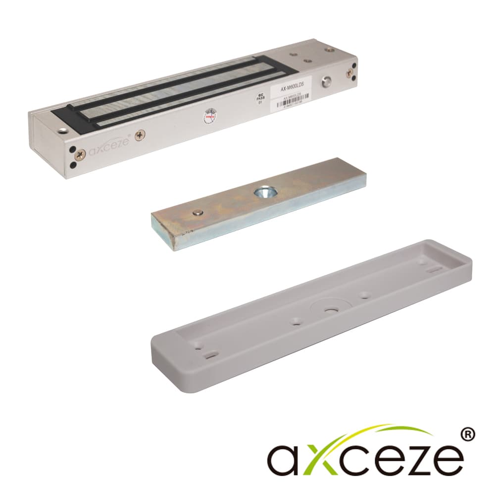 CHAPA MAGNETICA AXCEZE MODELO AX-M620LDS CON SENSOR DE PUERTA FUERZA DE 600 LIBRAS - Miniatura 2