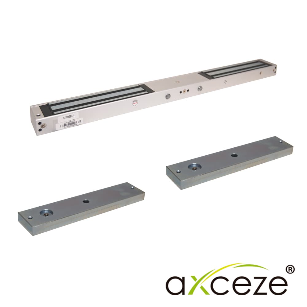 CHAPA MAGNETICA AXCEZE MODELO AX-M620X2L ELECTROIMAN DOBLE, CADA IMAN TIENE FUERZA DE 600 LIBRAS COMPATIBLE CON ACCESORIOS M620  - Miniatura 2