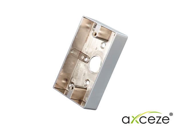 CAJA PARA BOTON AXCEZE AX-PBOX70114 DIMENSIONES 114 X 70 X 25MM FABRICADA EN ALUMINIO IDEAL PARA MONTAJE SUPERFICIAL - Miniatura 2