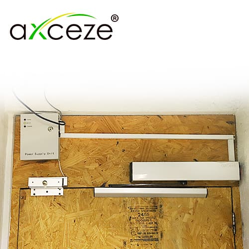 BRAZO AUTOMATICO ABREPUERTA BATIENTE AXCEZE MODELO AX-PULLBAR IDEAL PARA PUERTAS DE METAL O MADERA CON MARCO APERTURA HACIA ADENTRO - Miniatura 3