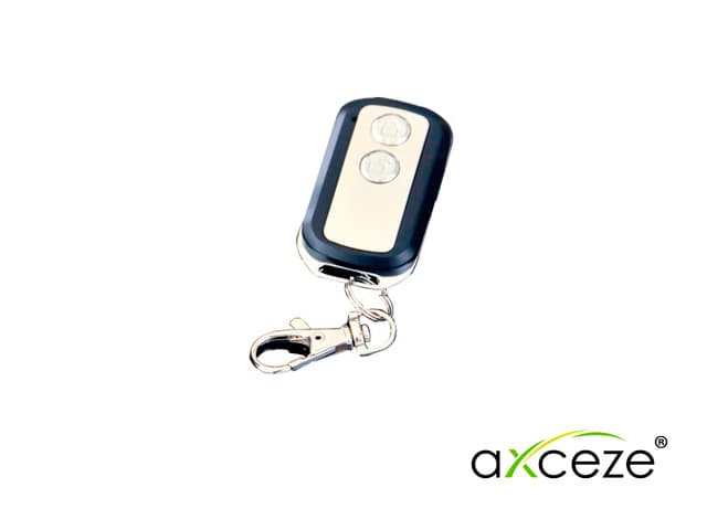 CONTROL REMOTO AXCEZE AX-TRANS10  FRECUENCIA DE OPERACION 433.92MHZ CONFIGURABLE POR MEDIO DE JUMPER ALCANCE MAXIMO 50M COMPATIBLE CON LOS RECEPTORES AX-REC10 - Miniatura 2