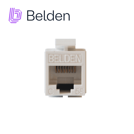 CONECTOR MODULAR JACK RJ45 CAT5E BELDEN AX101309 ESTILO KEYCONNECT BLANCO COMPATIBLE CON FACEPLATE AX102660,AX102655,AX102249 PATCH PANEL MODULAR AX103114,AX103115,AX104599 ESQUEMA DE CABLEADO T568A/B HERRAMIENTA COMPATIBLE AX100749 USO INTERIOR CALI - Miniatura 2