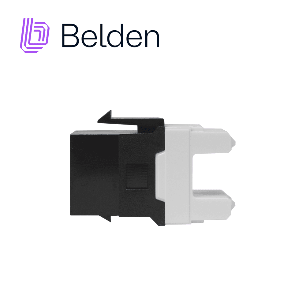 CONECTOR MODULAR JACK CAT6+ RJ45 BELDEN AX101321 / KEYCONNECT / INTERIOR / NEGRO / PIEZA - Miniatura 5
