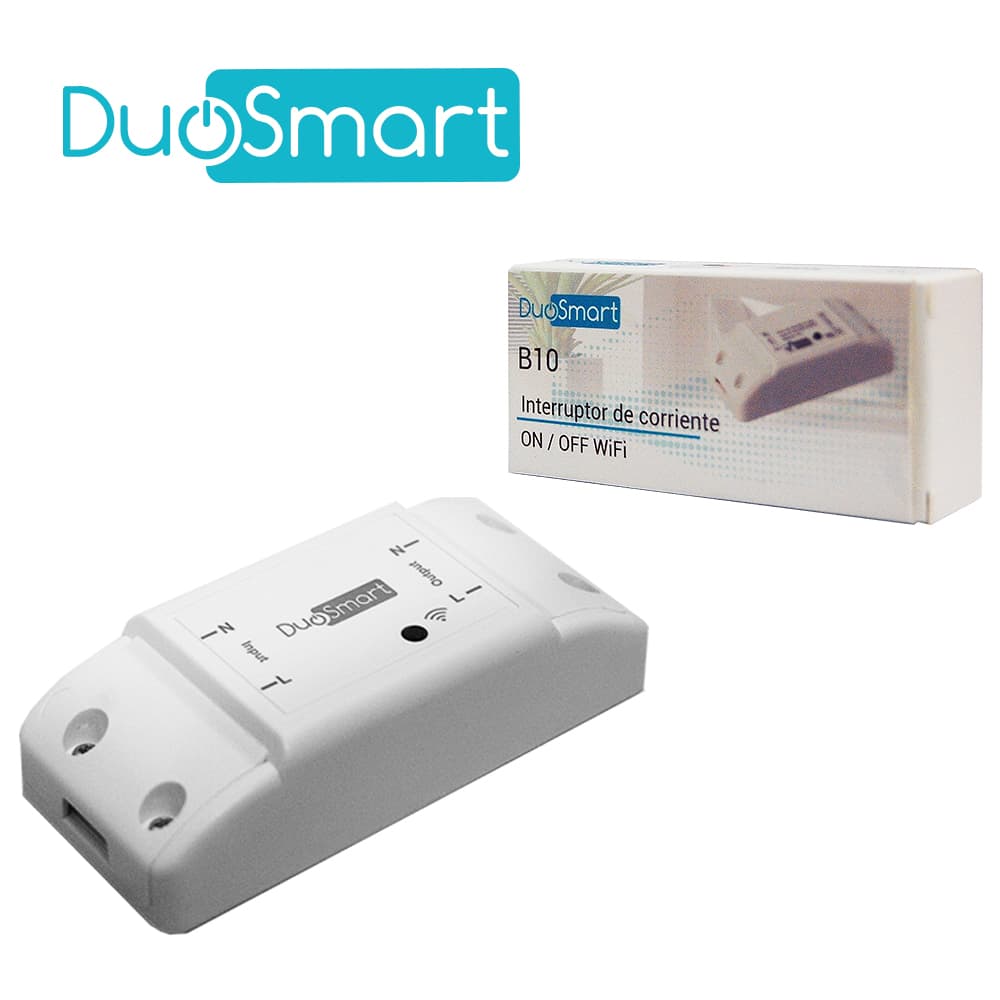 INTERRUPTOR DE CORRIENTE INTELIGENTE DUOSMART B10 CON FUNCION ON/OFF WIFI 2.4 GHZ COMPATIBLE CON ALEXA  GOOGLE HOME  Y APP DUOSMART - Miniatura 6