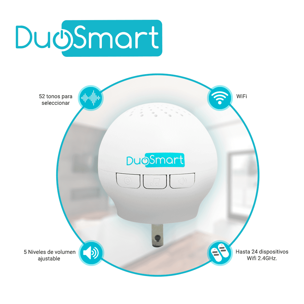 KIT ALARMA INALAMBRICA DUOSMART C20 COMUNICACION DUAL WIFI 2.4 GHZ RF 433.92 INCLUYE 1 PANEL 1 PIR 1 MAGNETO 1 LLAVERO **COMPATIBLE CON SENSORES DUOSMART C** - Miniatura 3