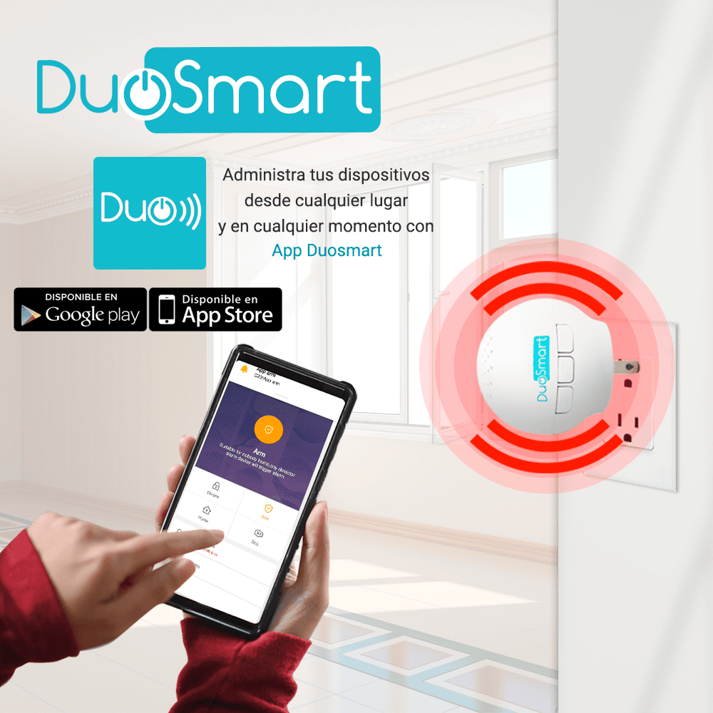 KIT ALARMA INALAMBRICA DUOSMART C20 COMUNICACION DUAL WIFI 2.4 GHZ RF 433.92 INCLUYE 1 PANEL 1 PIR 1 MAGNETO 1 LLAVERO **COMPATIBLE CON SENSORES DUOSMART C** - Miniatura 5