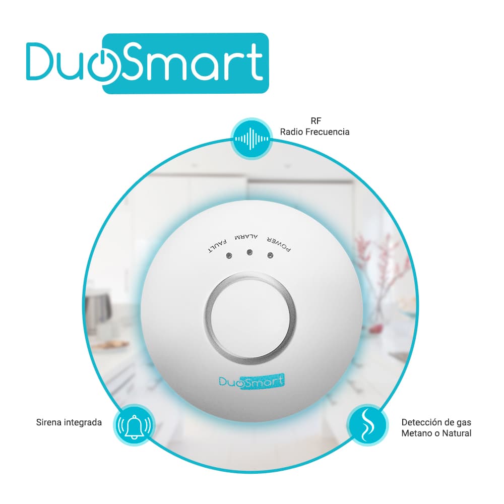 DETECTOR DE GAS RF SERIE C DUOSMART CGD1 **COMPATIBLE CON PANELES B20 C10 C20 Y C30* - Miniatura 3