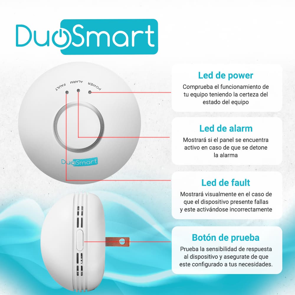 DETECTOR DE GAS RF SERIE C DUOSMART CGD1 **COMPATIBLE CON PANELES B20 C10 C20 Y C30* - Miniatura 5