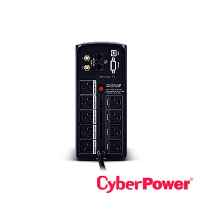 NO BREAK UPS TORRE CYBERPOWER CP1000AVRLCD 1000VA/600W / PANEL LCD / 5 CONTACTOS CON RESPALDO Y SUPRESION DE PICOS / 4 CONTACTOS CON SUPRESION DE PICOS. - Miniatura 3