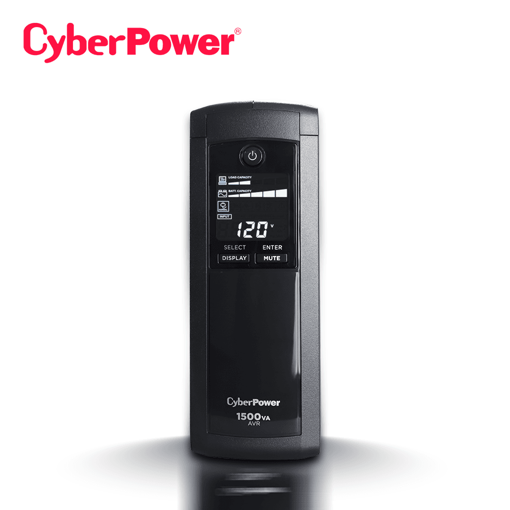 NO BREAK UPS TORRE CYBERPOWER CP1500AVRLCD 1500VA/900W / LCD / 6 CONTACTOS CON RESPALDO Y SUPRESION DE PICOS / 6 CONTACTOS CON SUPRESION DE PICOS. - Miniatura 3
