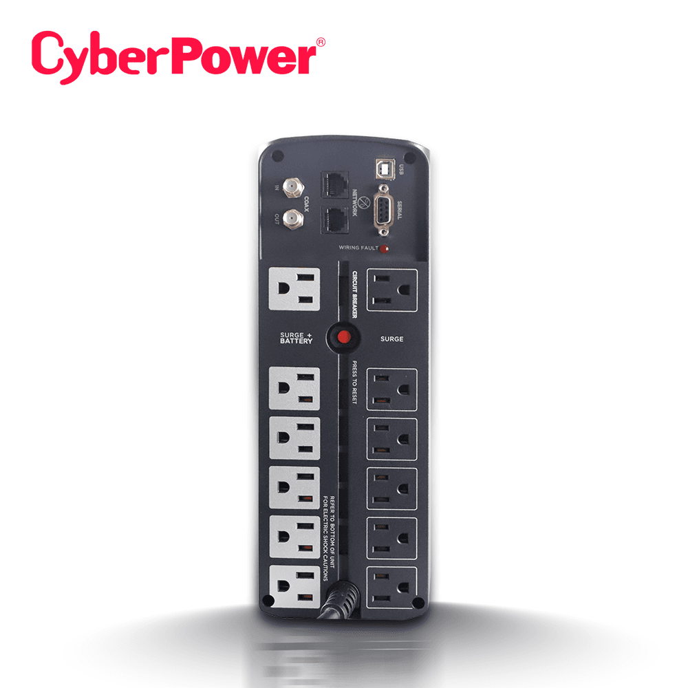 NO BREAK UPS TORRE CYBERPOWER CP1500AVRLCD 1500VA/900W / LCD / 6 CONTACTOS CON RESPALDO Y SUPRESION DE PICOS / 6 CONTACTOS CON SUPRESION DE PICOS. - Miniatura 4