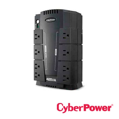 NO BREAK UPS CP425SLG CYBERPOWER 425VA/255W 4 CONTACTOS CON RESPALDO-SUPRESION DE PICOS / 4 CONTACTOS CON SUPRESOR DE PICOS TECNOLOGIA STANDBY/GREEN POWER - Miniatura 2