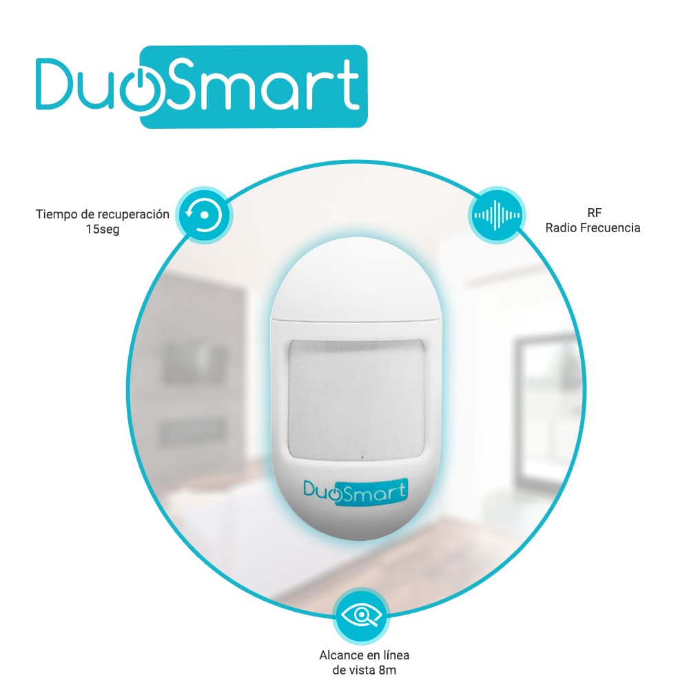 SENSOR MOVIMIENTO PIR RF SERIE C DUOSMART CPIR1 **COMPATIBLE CON PANELES B20 C10 C20 Y C30** - Miniatura 3