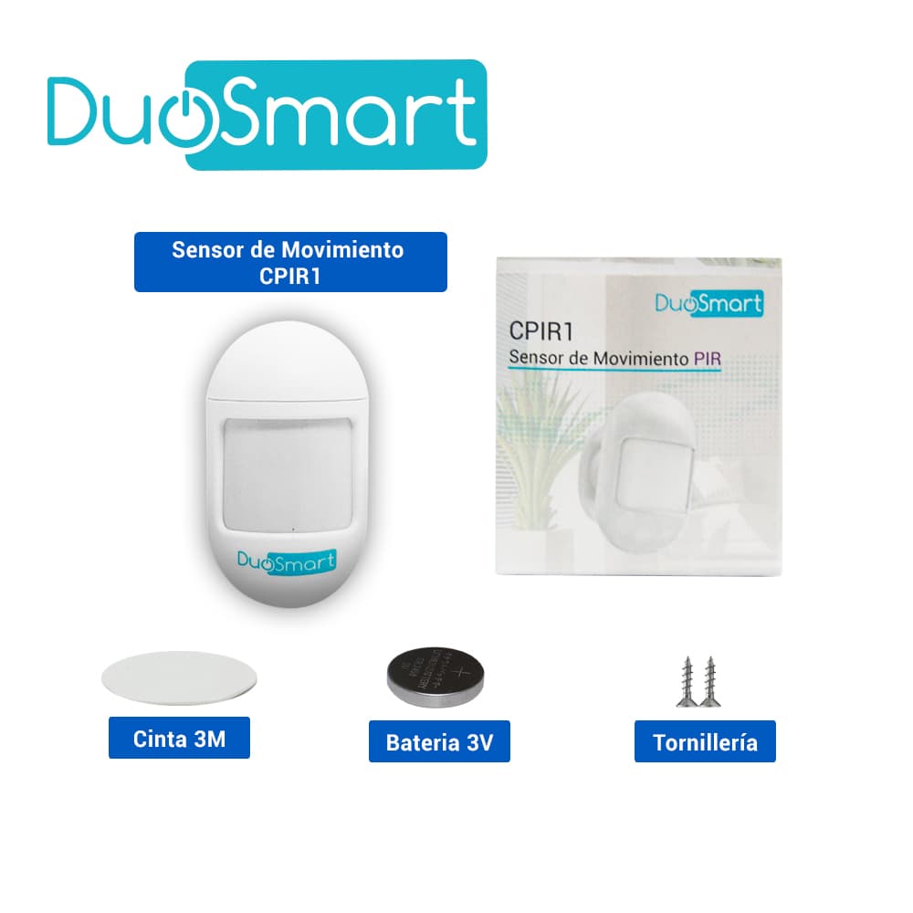 SENSOR MOVIMIENTO PIR RF SERIE C DUOSMART CPIR1 **COMPATIBLE CON PANELES B20 C10 C20 Y C30** - Miniatura 6