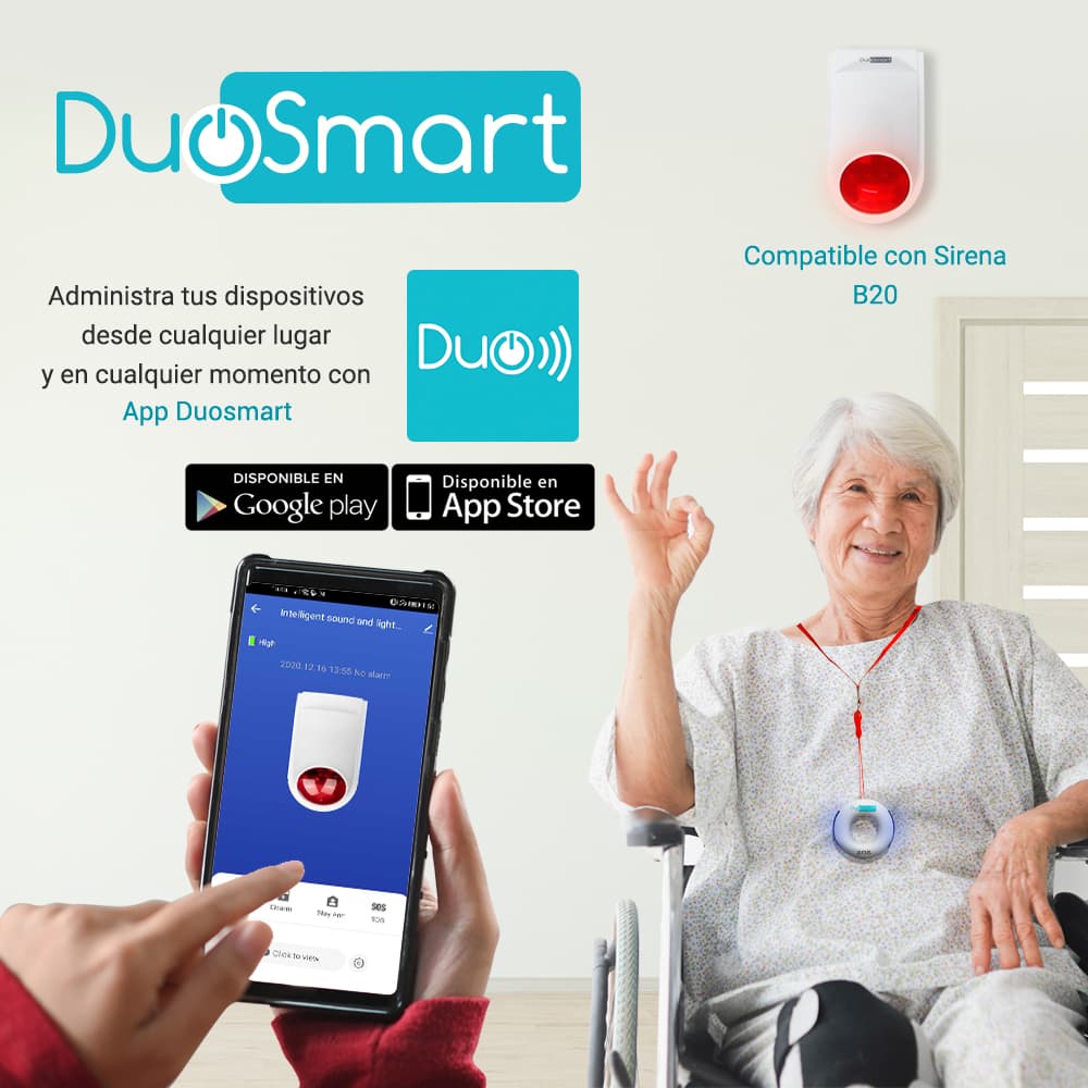 BOTON DE PANICO RF SERIE C DUOSMART CPM1 -COMPATIBLE CON PANELES B20 C10 C20 Y C30-NO INCLUYE BATERIAS - Miniatura 5