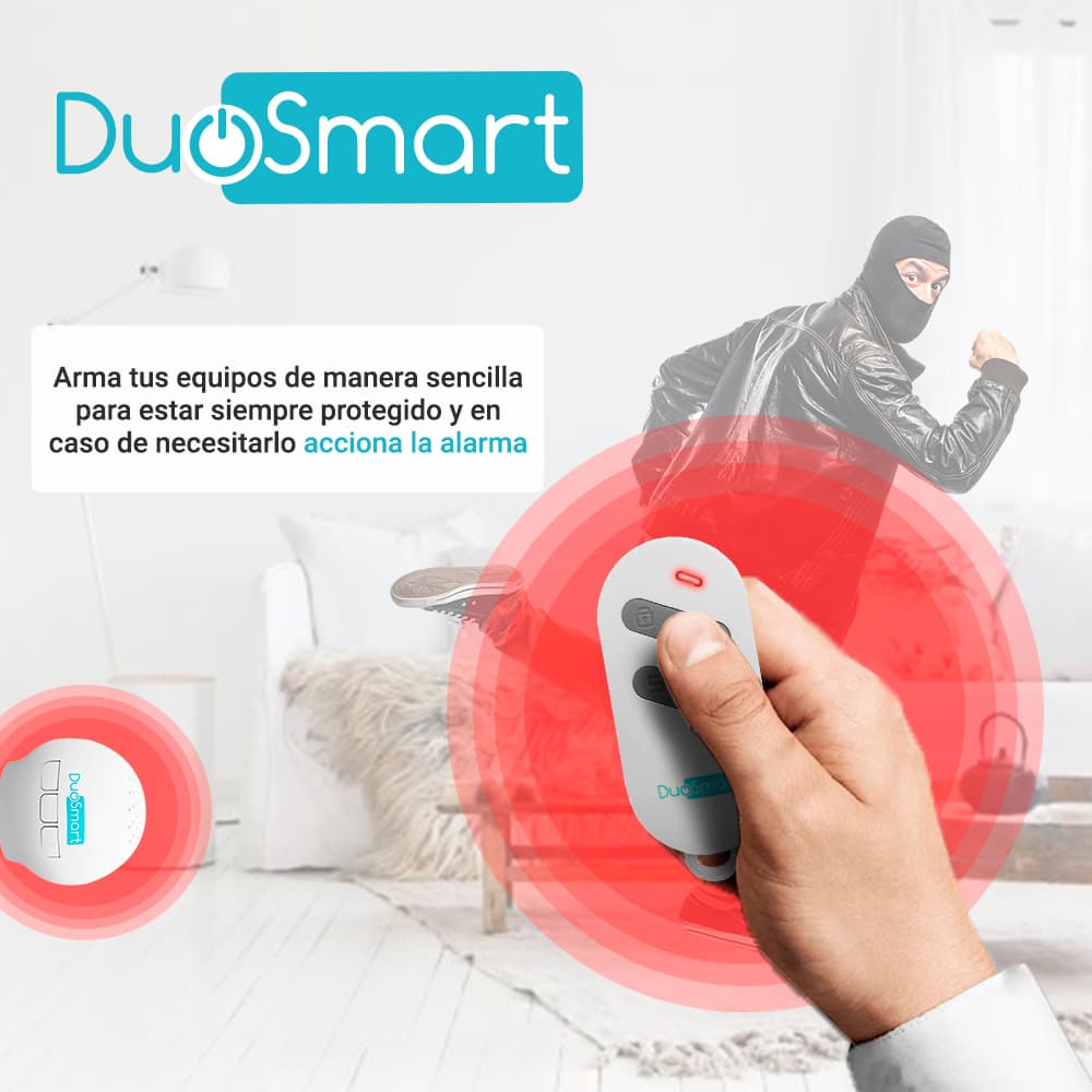 LLAVERO INALAMBRICO RF SERIE C DUOSMART CRM1 COMPATIBLE CON PANELES C10 C20 Y C30 (PRODUCTO EN BOLSA) - Miniatura 4