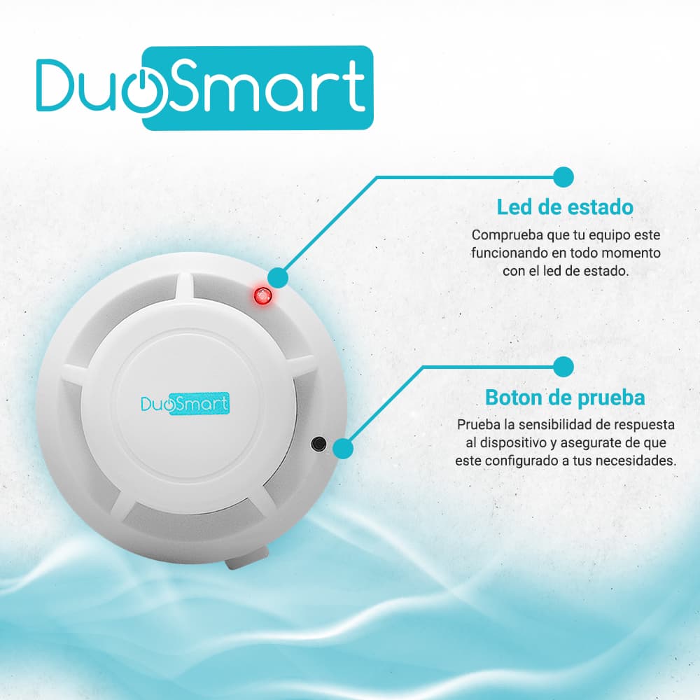 DETECTOR DE HUMO RF SERIE C 433.92 DUOSMART CSMD1 **COMPATIBLE CON PANELES B20 C10 C20 Y C30**  - Miniatura 5