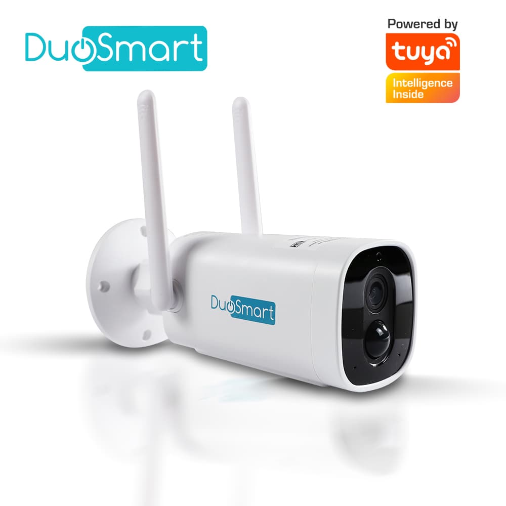 CAMARA INTELIGENTE 100 POR CIENTO INALAMBRICA DUOSMART E41 WIFI 2.4 GHZ 3MP COMPATIBLE CON APP DUOSMART CON BATERIA RECARGABLE INTEGRADA DE LARGA DURACION CON AUDIO BIDIRECCIONAL GRABACION POR DETECCION DE MOVIMIENTO EN MICROSD DE HASTA 128GB (NO INC - Miniatura 2