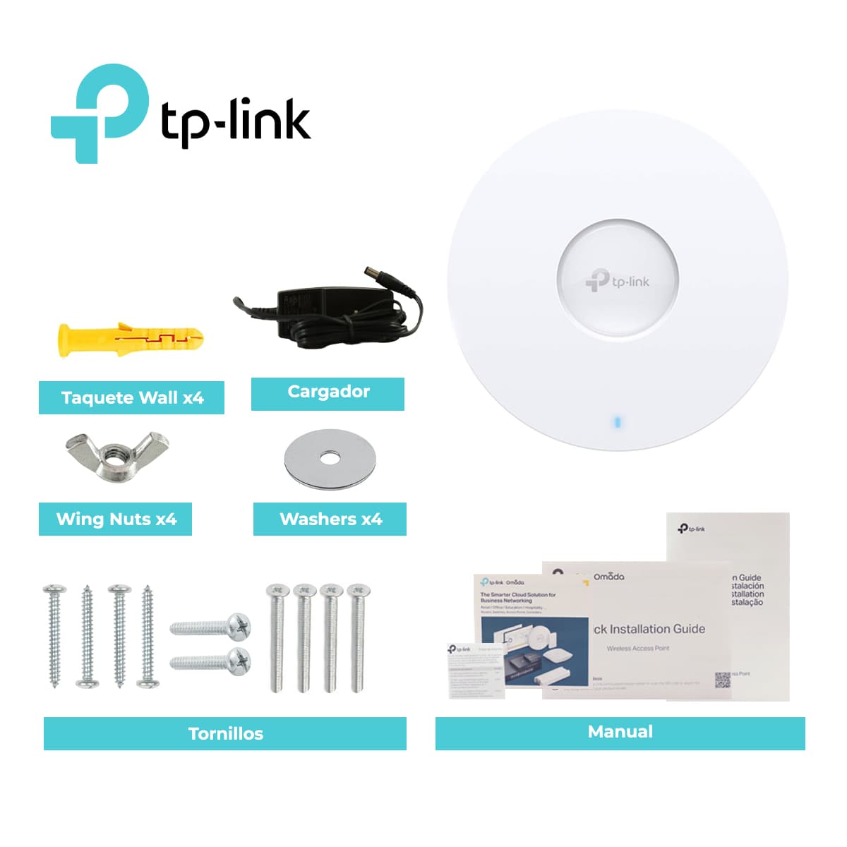 ACCESS POINT WI-FI 6 TP-LINK EAP620 HD AX1800/ MONTAJE EN TECHO / GESTION CENTRALIZADA OMADA SDN /ALIMENTACION POE 802.3 AF/AT / RED SEGURA DE INVITADOS CON CONEXION WI-FI DE FACEBOOK Y ACCESO SMS / 1 PUERTO ETHERNET GIGABIT / 5GHZ 1201MBPS / 2.4 GHZ - Miniatura 5
