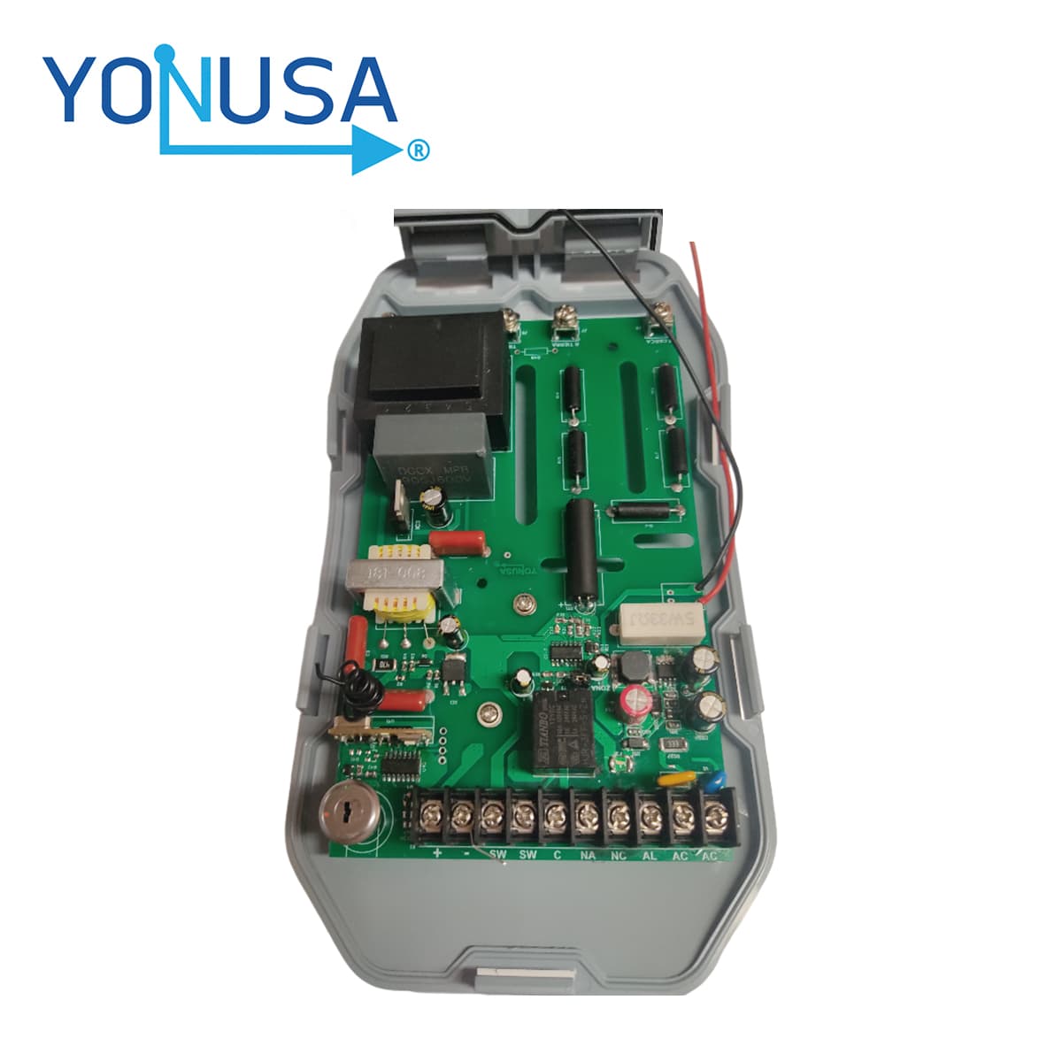 ENERGIZADOR PARA CERCA ELECTRIFICADA HS YONUSA. CUBRE 500 METROS LINEALES O 100 METROS EN 5 LINEAS. INCLUYE CONTROL REMOTO (ENCENDIDO / APAGADO). COMPATIBLE CON MODULO WIFI YONUSA. - Miniatura 4