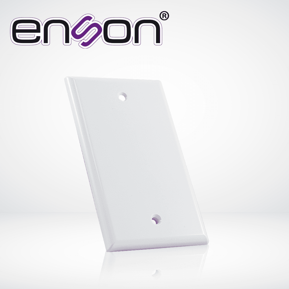CAJA PLASTICA TAMAÑO ESTANDAR CON TAPA CIEGA DE PLASTICO ENSON ENS-947 COLOR BLANCO, PARA MONTAJE SOBRE PARED O TECHO - Miniatura 5