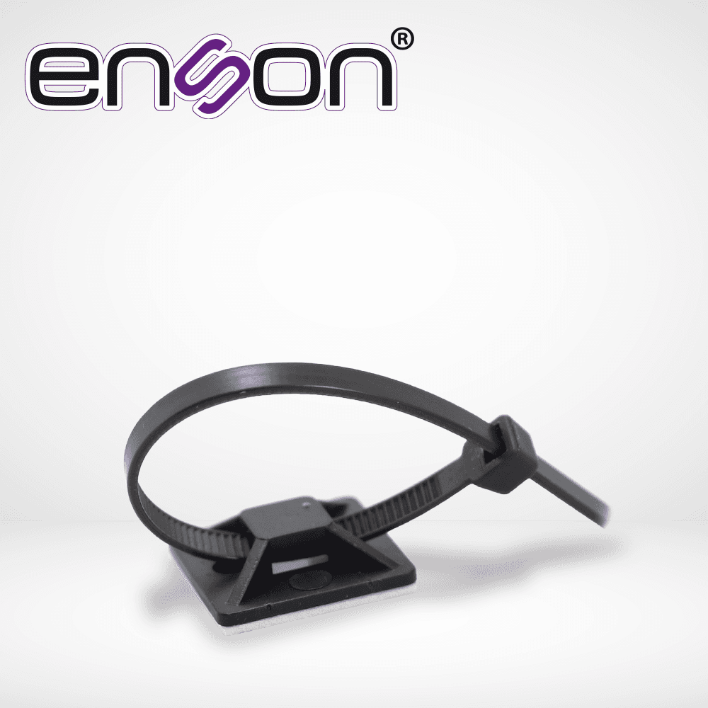 BASE PORTA CINCHO DE NYLON ENSON ENS-AG19 DE 25 X 25MM AUTOADHERIBLE BOLSA DE 100 PZ
 - Miniatura 4