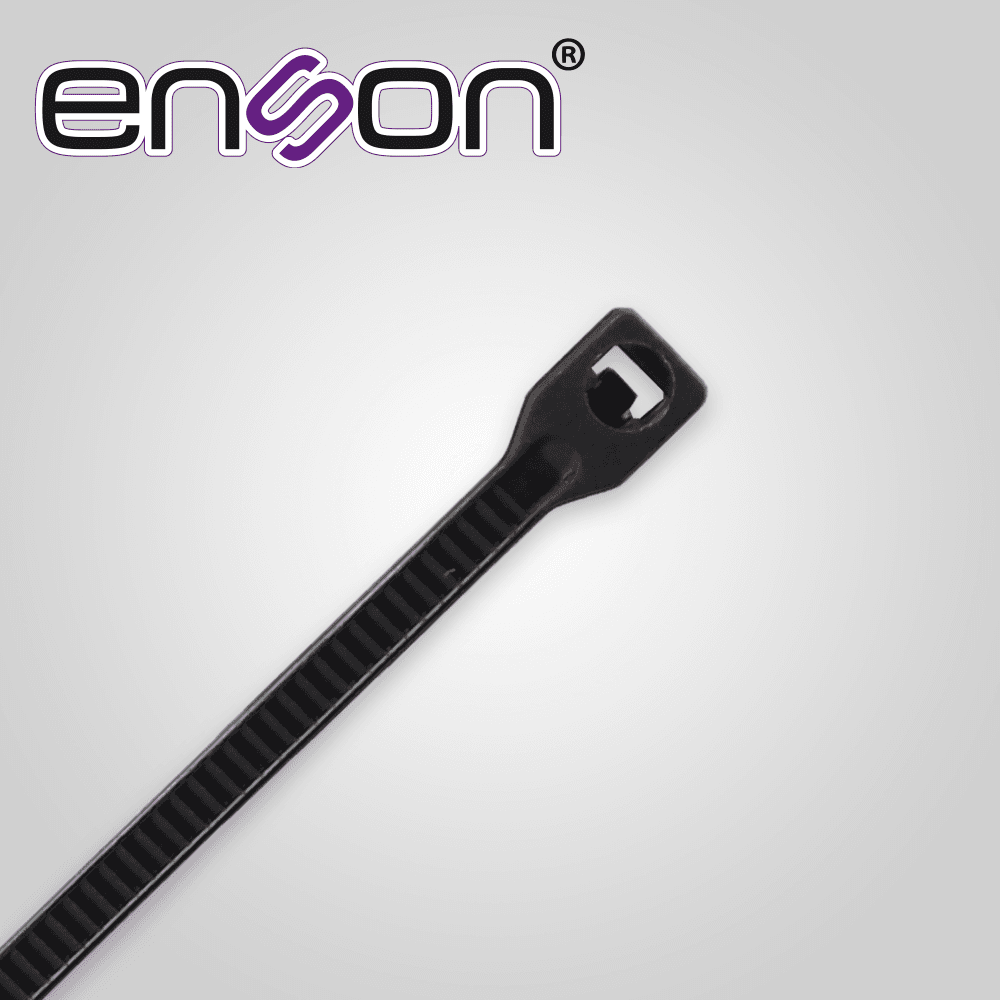 CINCHO DE NYLON ENSON ENS-CH100B COLOR NEGRO DE 2.5 X 100MM DE LONGITUD FUERZA DE TENSION DE HASTA 8 KGS
 - Miniatura 3