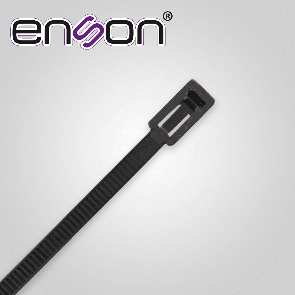 CINCHO DE NYLON REUTILIZABLE ENSON ENS-CHR200 4.8 X 200MM DE LONGITUD FUERZA DE TENSION DE HASTA 18 KGS

 - Miniatura 3