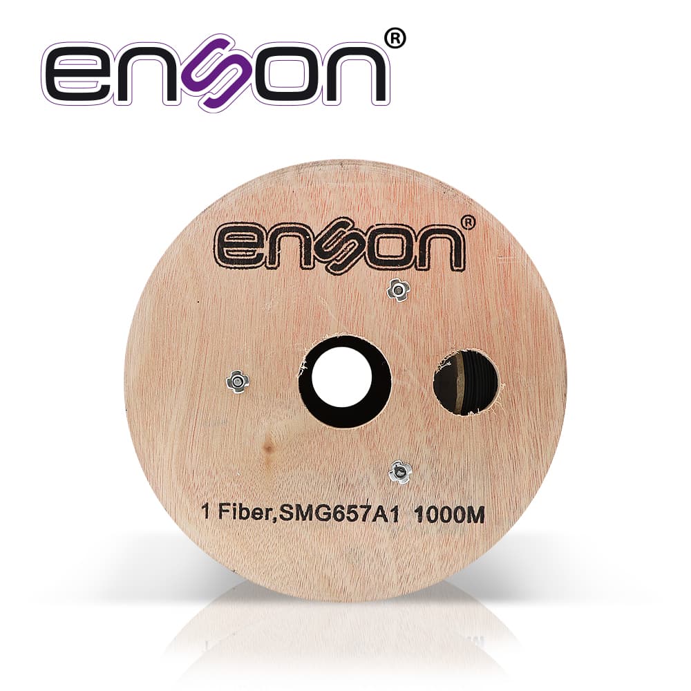 CARRETE DE FIBRA OPTICA ENSON ENS-DF1COS2, DROP MONOMODO OS2 DE 1 HILO (9/125 MICRAS), INTERIOR/EXTERIOR, DIELECTRICA, FORRO NEGRO, 1000 METROS (1 KM) - Miniatura 4