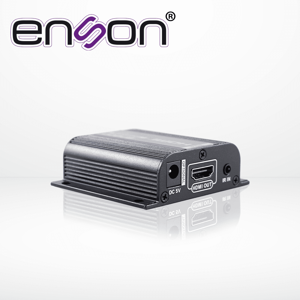 DISTRIBUIDOR EXTENSOR HDMI ENSON ENS-EX704 CON 4 EXTENSORES DE HASTA 40MTS CON CABLE 100% COBRE CAT6 A 1080P SALIDA HDMI LOCAL HDMI-LOOP Y CONTROL DE IR - Miniatura 5