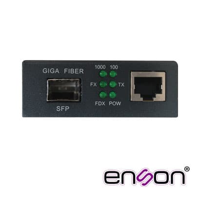 CONVERTIDOR DE FIBRA ENSONDC 100 SFP 10/-MC100SFP 10/100/1000 SFP/UTP PARMC100SFP FUENTES DE PODER Y SISTEMAS DE FIBRA - Miniatura 4