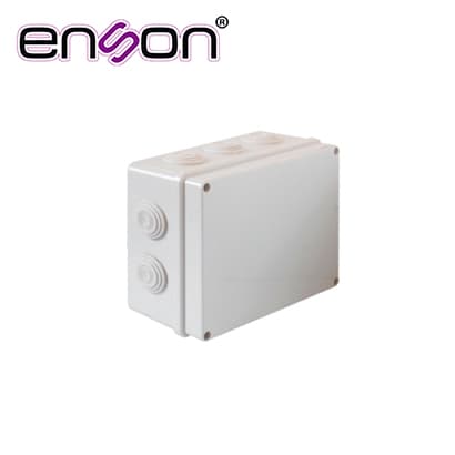 CAJA DE PLASTICO ENSON ENS-PCB1419 140X190X70 MM CON SELLO DE GOMA GRADO DE PROTECCION IP55 MULTIPLES CONEXIONES A TUBERIA DE 1 PULGADA - Miniatura 3