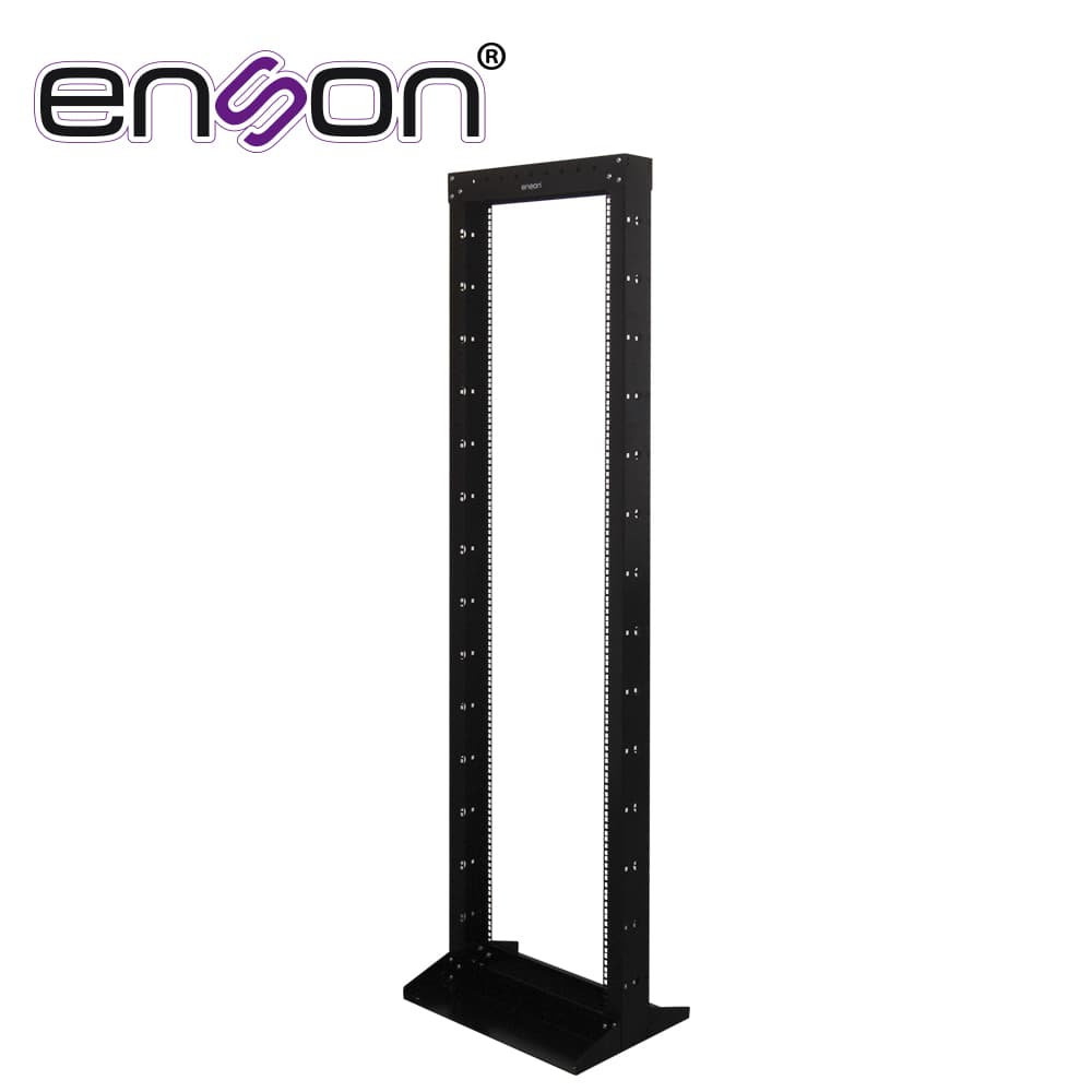 RACK VERTICAL ENSON ENS-RACK244 DE 42UR DOS POSTES EMPOTRABLE IDEAL PARA MONTAJE DE EQUIPOSD E RED Y CABLEADO ESTRUCTURADO, COMPATIBLE CON TODOS LOS ACCESORIOS DE RACKS Y GABINETES ENSON - Miniatura 2