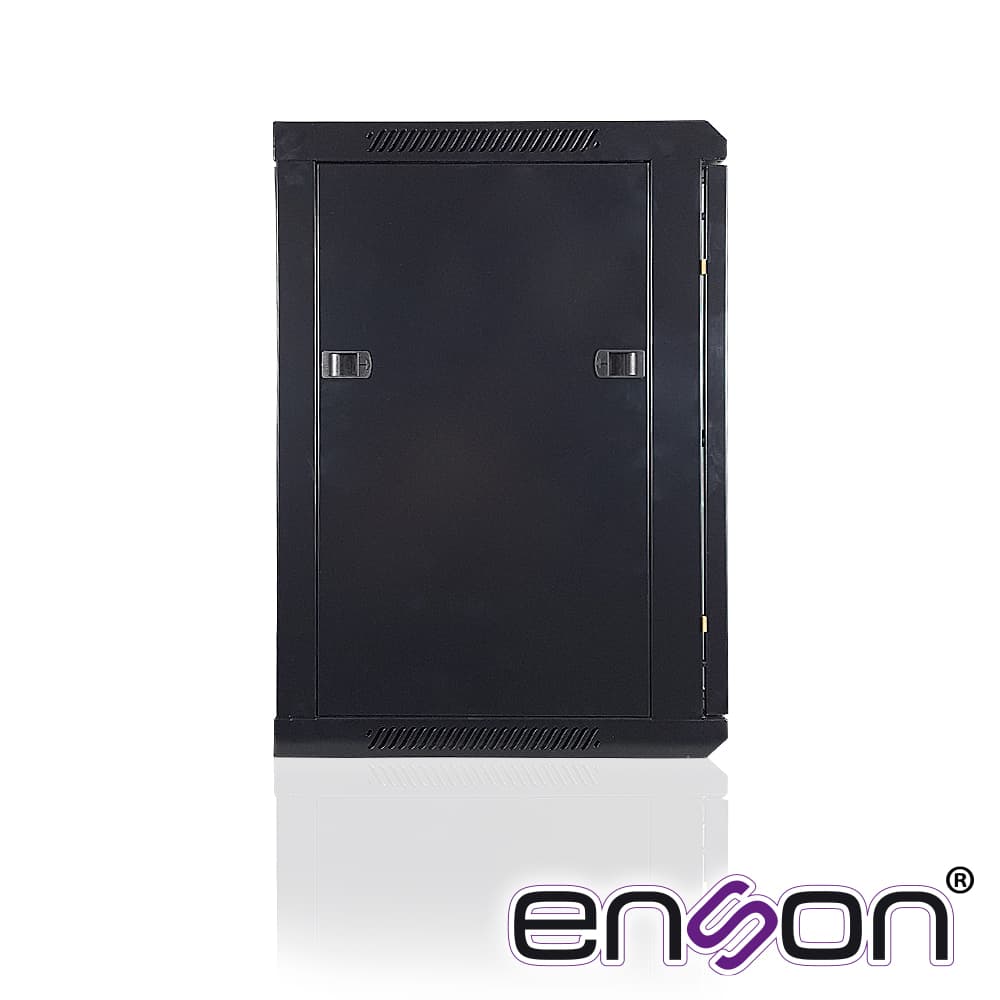GABINETE DE PARED ENSON ENS-RKGB12U 12UR PUERTA FRONTAL DE CRISTAL TEMPLADO CON CERRADURA DE SEGURIDAD RANURA DE VENTILACION EN LA PARTE SUPERIOR PARA VENTILADORES DE 11 CM ENSAMBLADO 600X450X635MM - Miniatura 4