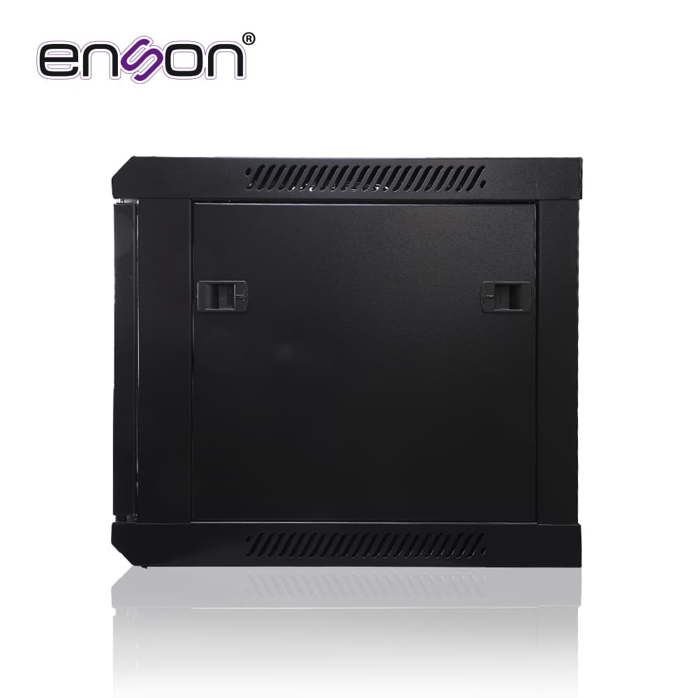 GABINETE DE PARED ENSON ENS-RKGB6U 6UR PUERTA FRONTAL DE CRISTAL TEMPLADO CON CERRADURA DE SEGURIDAD RANURAS DE VENTILACION EN LA PARTE SUPERIOR PARA 2 VENTILADORES DE 11 CM ENSAMBLADO 600X450X368MM - Miniatura 5