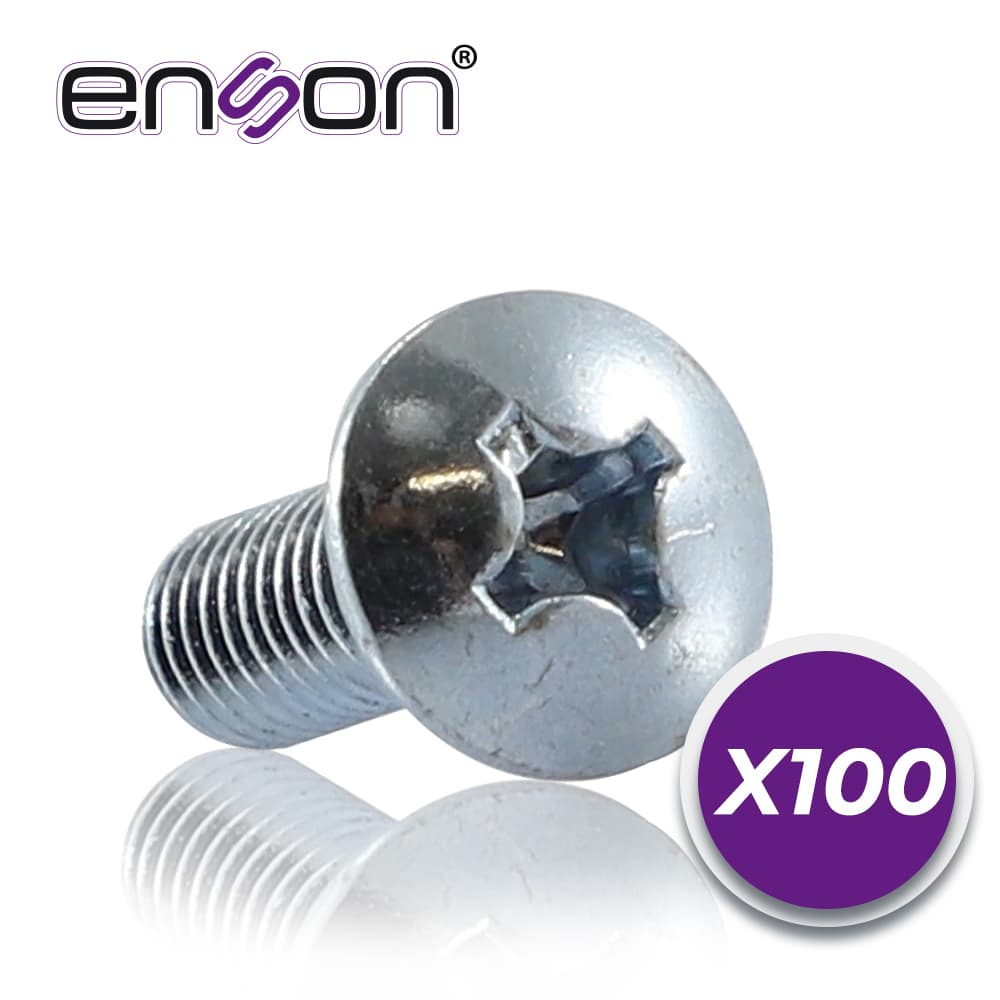 KIT DE TORNILLOS Y TUERCAS ENJAULADAS ENSON ENS-RT100 100PZA COMPATIBLES CON RACKS Y GABINETES DE LA MARCA ENSON BELDEN Y GABINETES DE LA MARCA JAGUAR - Miniatura 3