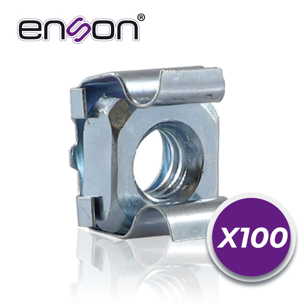 KIT DE TORNILLOS Y TUERCAS ENJAULADAS ENSON ENS-RT100 100PZA COMPATIBLES CON RACKS Y GABINETES DE LA MARCA ENSON BELDEN Y GABINETES DE LA MARCA JAGUAR - Miniatura 5