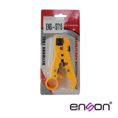 PELADORA DE CABLES ENSON ENS-ST15 CON NAVAJA DE CORTE, PELADO Y DESFUNDADO PARA CABLES COAXIAL,  UTP, ALARMA - Miniatura 3