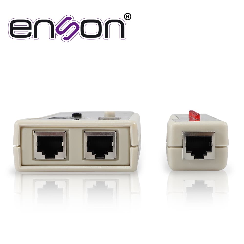 TESTER PARA CABLE DE RED ENSON ENS-TELN2 IDEAL PARA IDENTIFICAR ERRORES DE TERMINADO Y CONTINUIDAD EN CABLES DE RED Y TELEFONICO RJ45 Y RJ11, Y TAMBIEN DE CABLE BNC RG59 Y RG6 - Miniatura 3