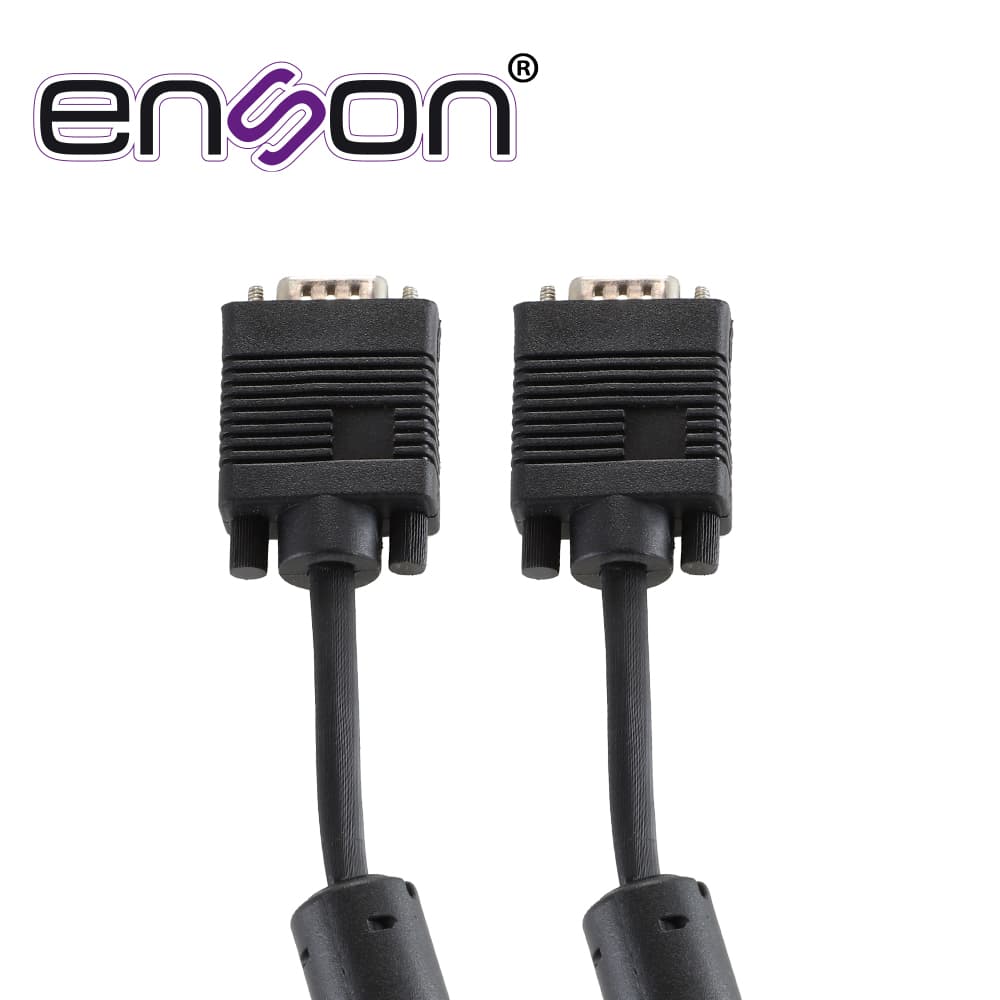 CABLE DE VIDEO VGA ENSON ENS-VGACB2 1.8MT MACHO-MACHO RECOMENDADO PARA SISTEMAS DE VIDEO VIGILANCIA - Miniatura 3