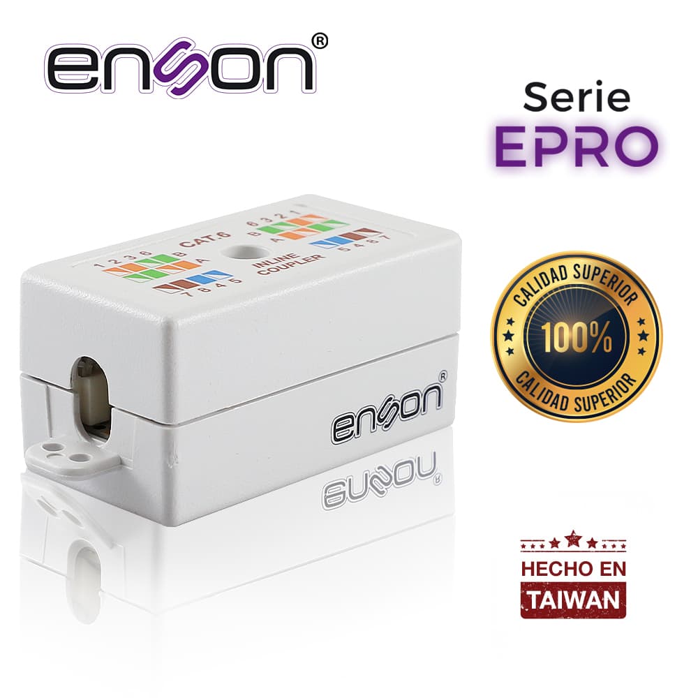 COPLE UTP ENSON EPRO-INCOP6 HILO A HILO CAT6 IDEAL PARA UNIR DE DOS SEGMENTOS DE CABLE UTP SIN TERMINAR, REQUIERE REMATADORA - Miniatura 2
