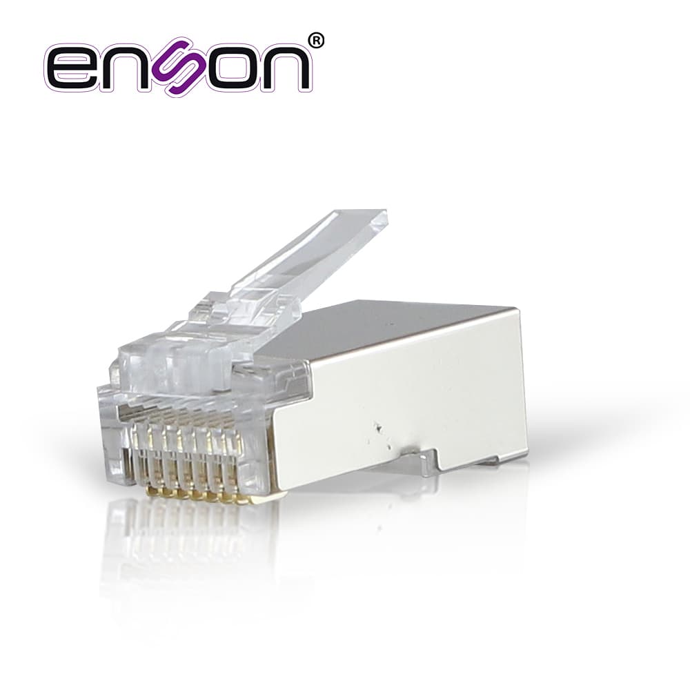 PLUG FACIL PONCHADO BLINDADO ENSON EPRO-SPLUG5E-50 BOTE DE 50 PZS PARA CABLE UTP CAT5E CON SISTEMA DE PASO DE CABLES PASSTRU QUE FACILITA EL PONCHADO DE CABLE UTP YA QUE SE PUEDE IDENTIFICAR ERRORES DE MANERA MAS FACIL, REQUIERE USO DE PINZAS EPRO-PL - Miniatura 3