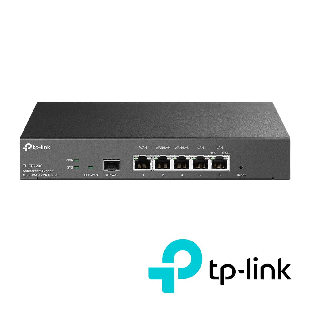 ROUTER VPN TP-LINK TL-ER7206 INTEGRADO EN OMADA SDN, ADMINISTRACION CENTRALIZADA, 1 PUERTO WAN FIBRA OPTICA SFP GIGABIT,  1 PUERTO WAN GIGABIT FIJO, 2 PUERTOS LAN GIGABIT RJ45 FIJO, 2 PUERTOS GIGABIT WAN/LAN INTERCAMBIABLES BALANCEO DE CARGA - Miniatura 2