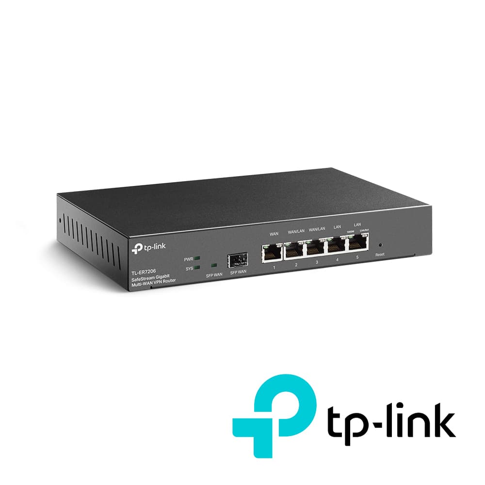 ROUTER VPN TP-LINK TL-ER7206 INTEGRADO EN OMADA SDN, ADMINISTRACION CENTRALIZADA, 1 PUERTO WAN FIBRA OPTICA SFP GIGABIT,  1 PUERTO WAN GIGABIT FIJO, 2 PUERTOS LAN GIGABIT RJ45 FIJO, 2 PUERTOS GIGABIT WAN/LAN INTERCAMBIABLES BALANCEO DE CARGA - Miniatura 3