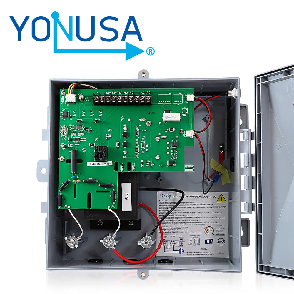 ENERGIZADOR PARA CERCA ELECTRIFICADA NUEVA GENERACION YONUSA 12000V EY NG 12000 1 SIN INTERFACECUBRE HASTA 700 METROS PERIMETRALES O 3500 METROS LINEALES A 5 LINEAS VERSION 2 - Miniatura 4