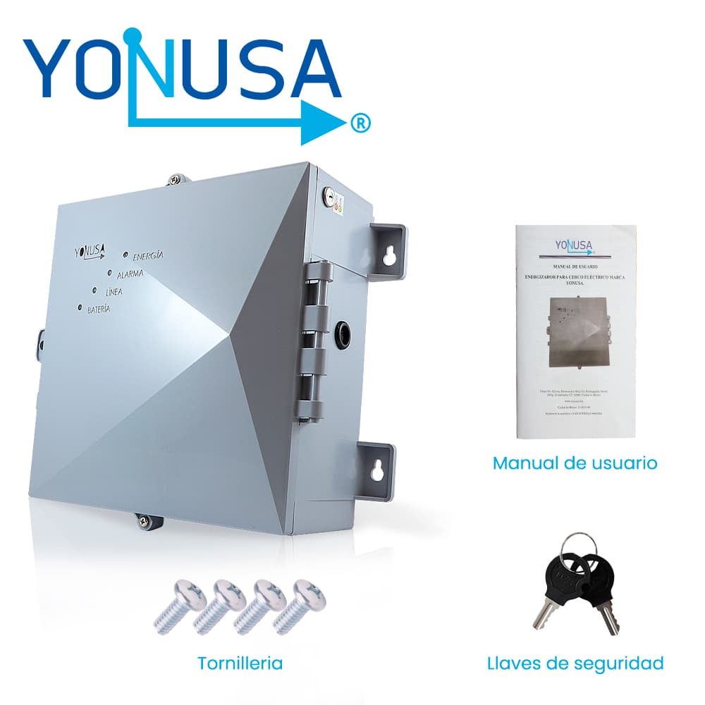ENERGIZADOR PARA CERCA ELECTRIFICADA NUEVA GENERACION YONUSA 12000V EY NG 12000 1 SIN INTERFACECUBRE HASTA 700 METROS PERIMETRALES O 3500 METROS LINEALES A 5 LINEAS VERSION 2 - Miniatura 5
