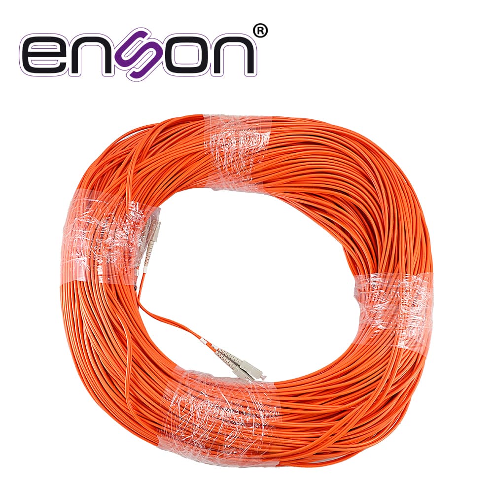 FIBRA OPTICA ENSON 60201O200 DE 200MTS DUPLEX MULTIMODO OM1 ARMADA Y TERMINADA CON CONECTORES SC-SC - Miniatura 2